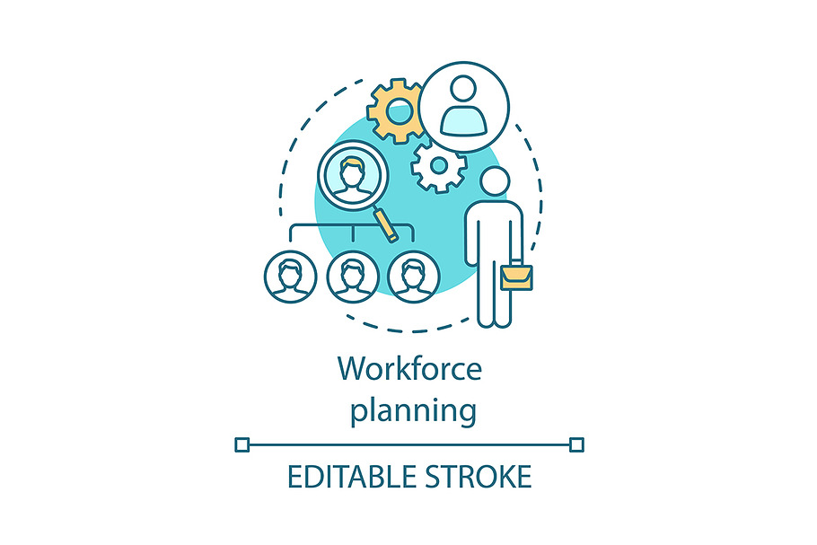 Workforce planning concept icon