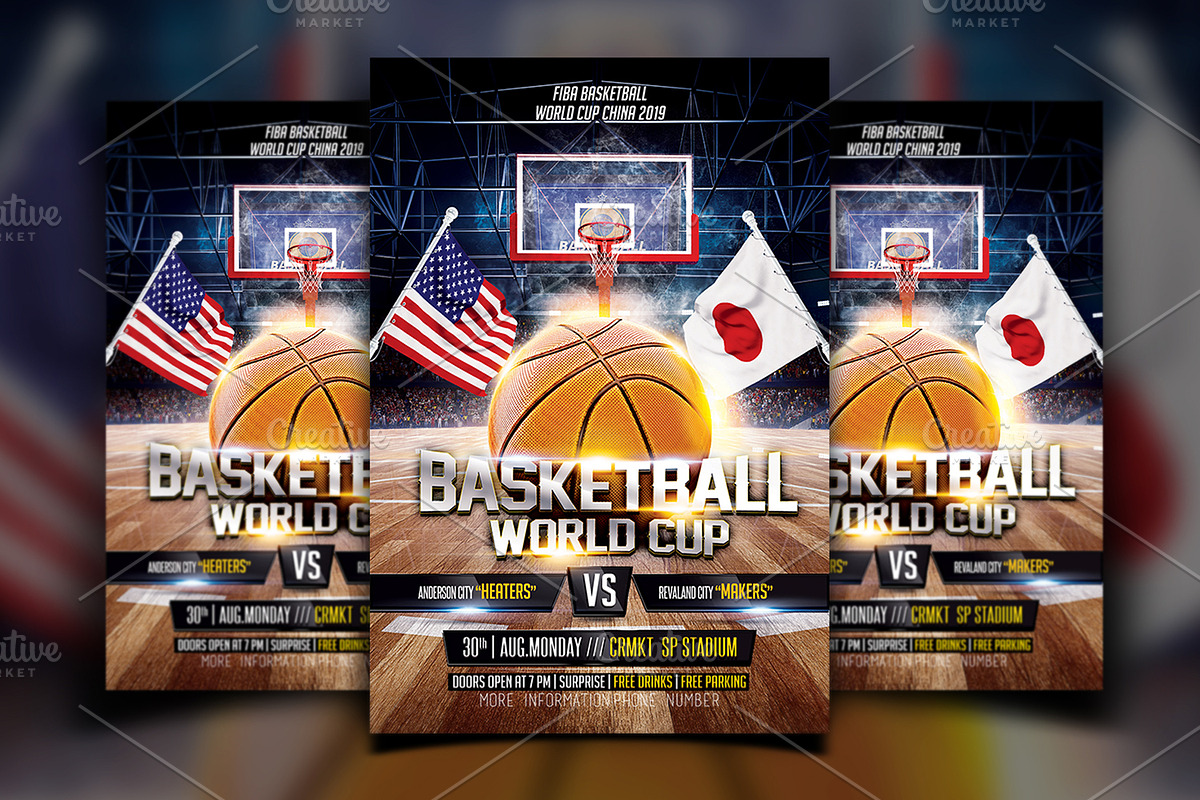 FIBA Basketball World Cup in Flyer Templates - product preview 8