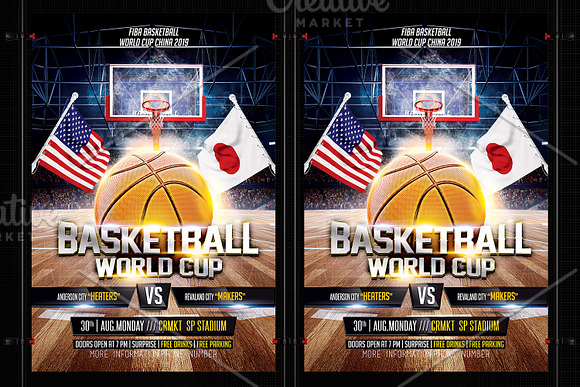 FIBA Basketball World Cup in Flyer Templates - product preview 1