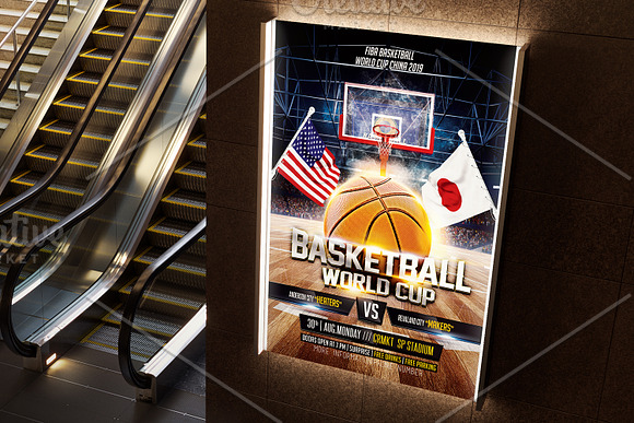 FIBA Basketball World Cup in Flyer Templates - product preview 2