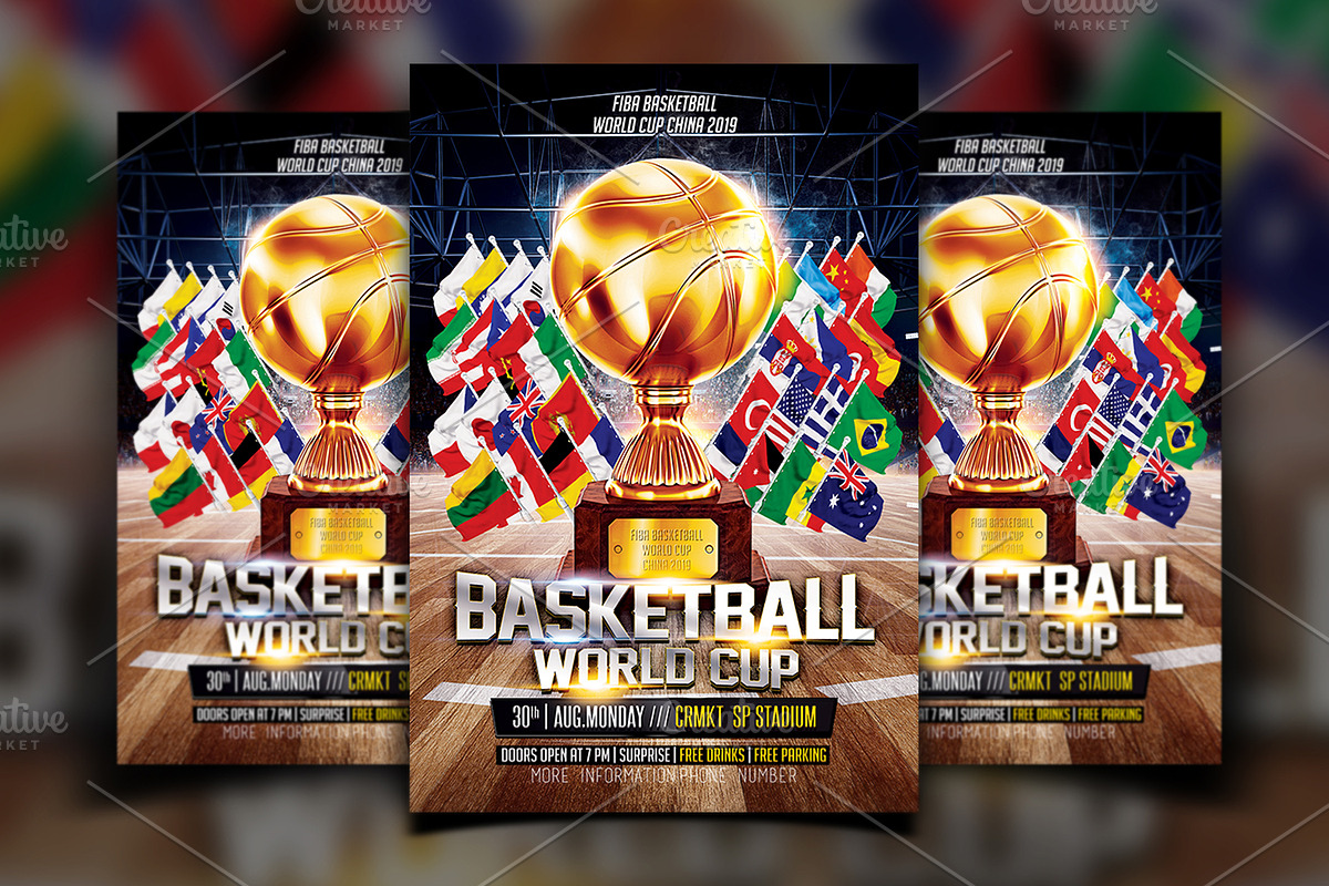Basketball World Cup China 2019 in Flyer Templates - product preview 8