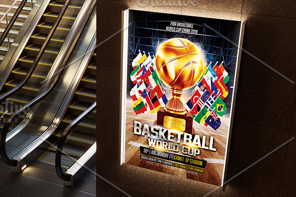 Basketball World Cup China 2019 in Flyer Templates - product preview 1