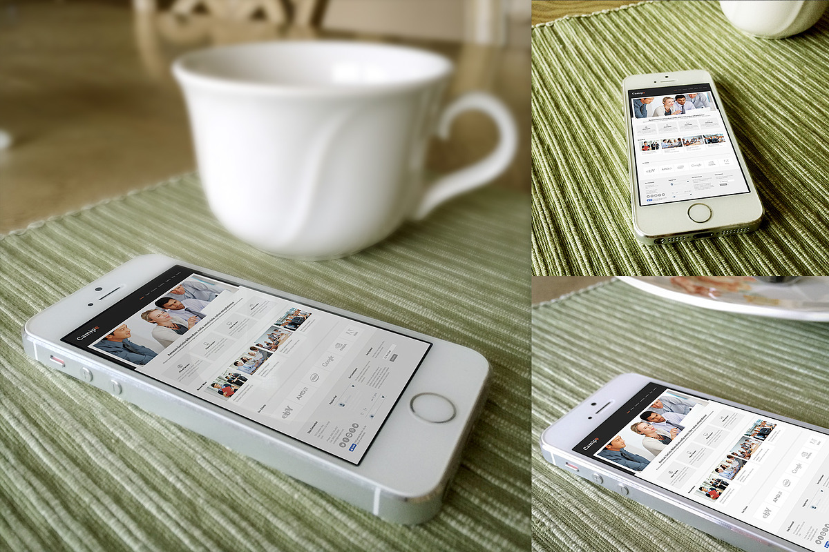 Phone on Table Mockup Templates in Mobile & Web Mockups - product preview 8
