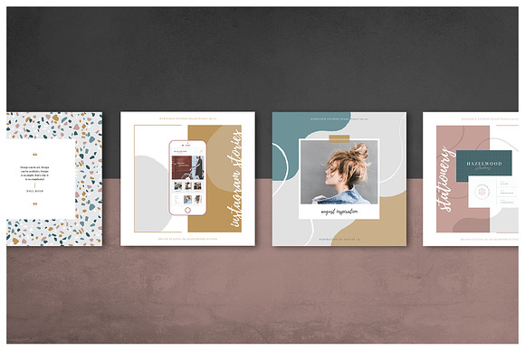 HAZELWOOD | Social | Canva & PPT in Social Media Templates - product preview 2