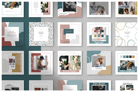 HAZELWOOD | Social | Canva & PPT in Social Media Templates - product preview 3