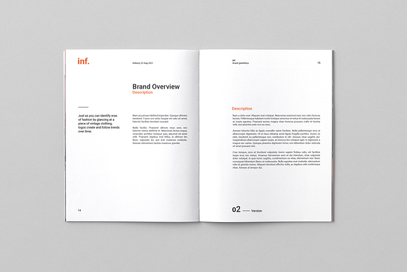 Brand Book Guidelines in Brochure Templates - product preview 2