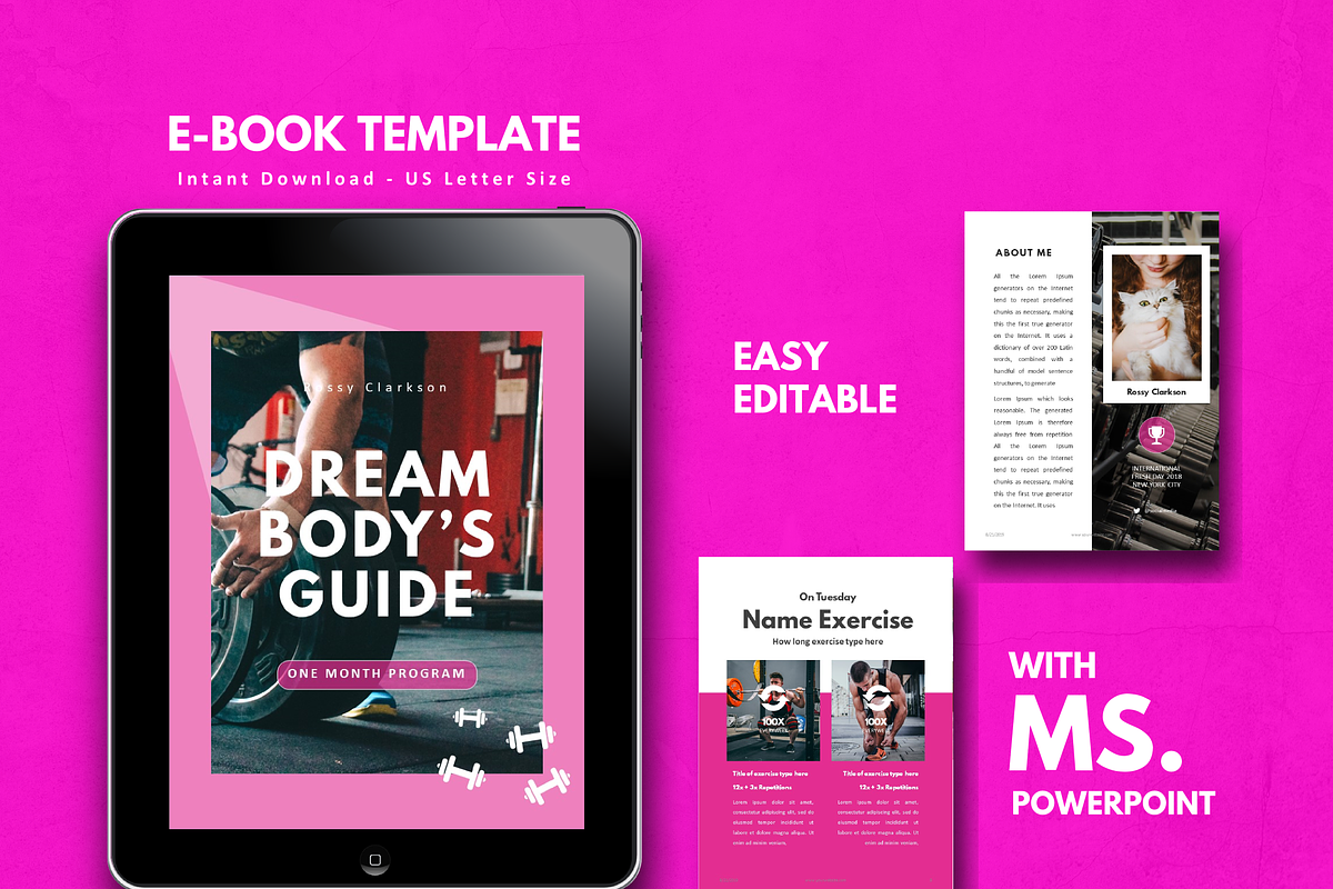 Fitness eBook - eBook Template in Brochure Templates - product preview 8