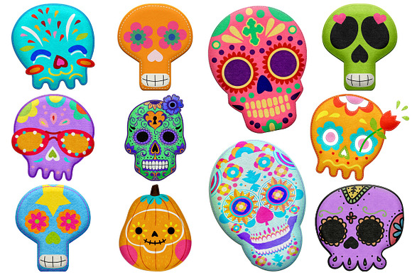 Day of the Dead Clip Art in Illustrations - product preview 4