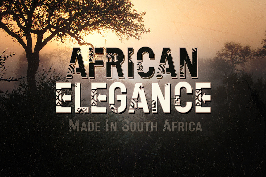 African Elegance Ethnic Lettering in Display Fonts - product preview 8
