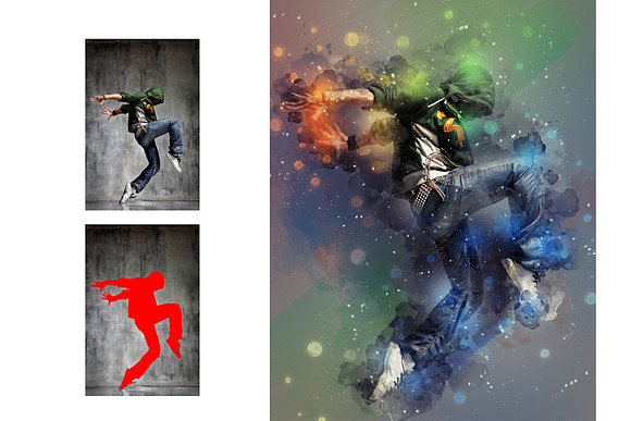 Modern Art Photoshop Action in Add-Ons - product preview 1