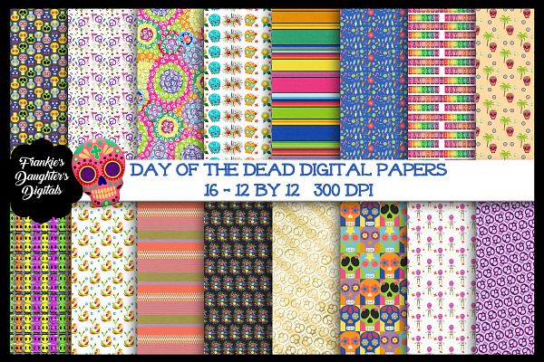 Day of the Dead Digital Papers
