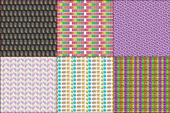 Day of the Dead Digital Papers in Patterns - product preview 1