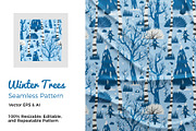 Winter Trees Pattern
