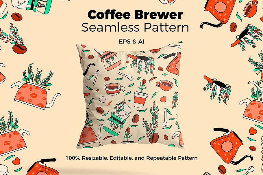 Coffee Brewer Pattern in Patterns - product preview 8