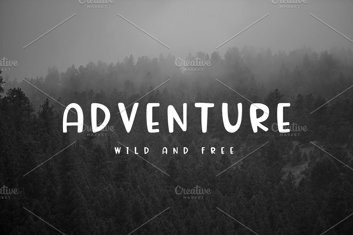 Adventure Font and Camping Pack in Display Fonts - product preview 8