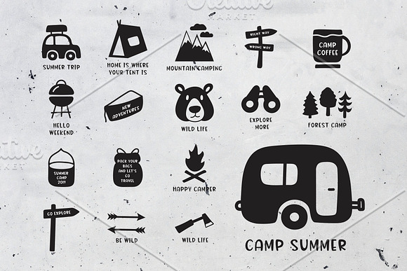 Adventure Font and Camping Pack in Display Fonts - product preview 8