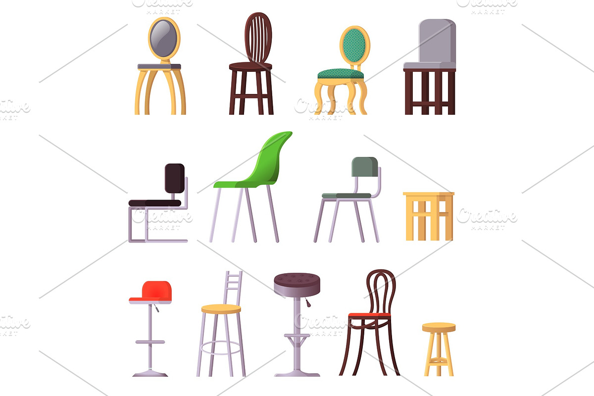 Chair vector comfortable seat in in Objects - product preview 8