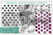 Monoprint Texture Brushes & Masks 2