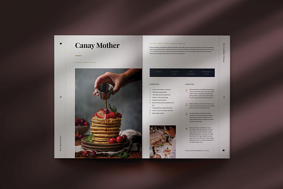 Cookbook / Recipe Book V.2 in Brochure Templates - product preview 4