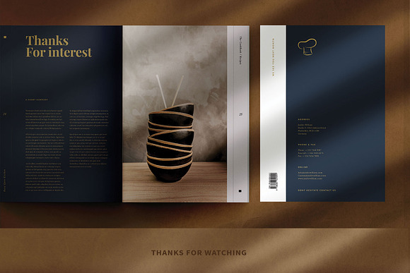 Cookbook / Recipe Book V.2 in Brochure Templates - product preview 12