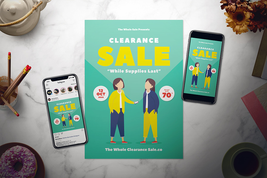 Clearance Sale Flyer Set