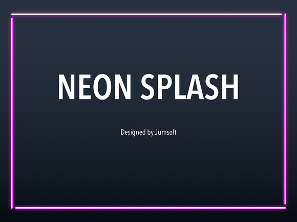 Neon Splash PowerPoint Theme in PowerPoint Templates - product preview 1