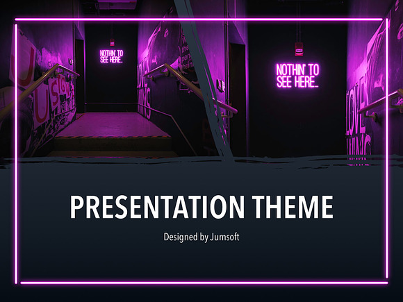 Neon Splash PowerPoint Theme in PowerPoint Templates - product preview 4