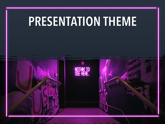 Neon Splash PowerPoint Theme in PowerPoint Templates - product preview 7