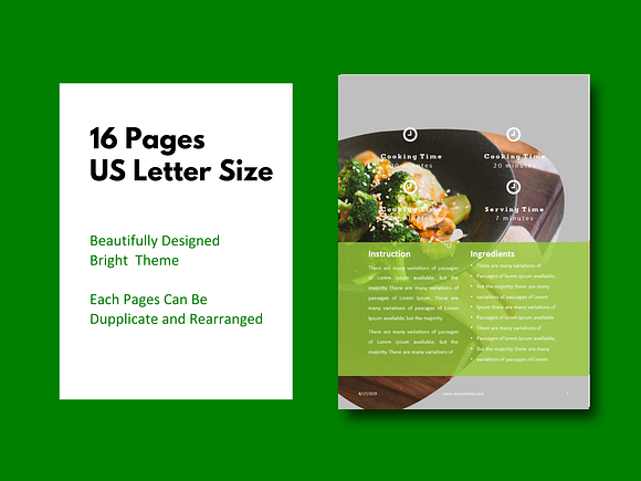 Recipe Book - Cookbook Template in Brochure Templates - product preview 10