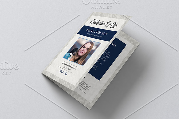 Funeral Program Template - V906 in Brochure Templates - product preview 4