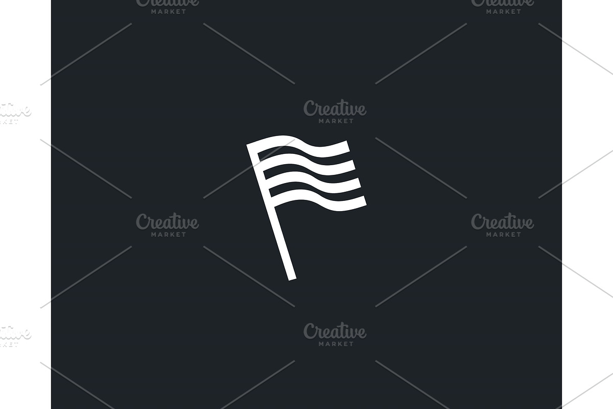 Flag stripes logo design abstract in Logo Templates - product preview 8