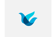 Bird logo design abstract modern