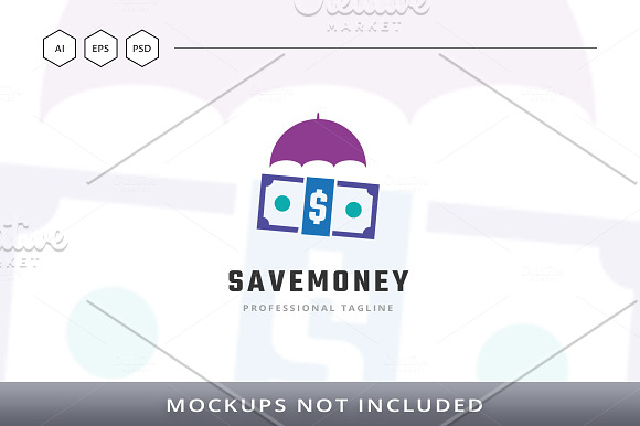 Save Money Logo in Logo Templates - product preview 3