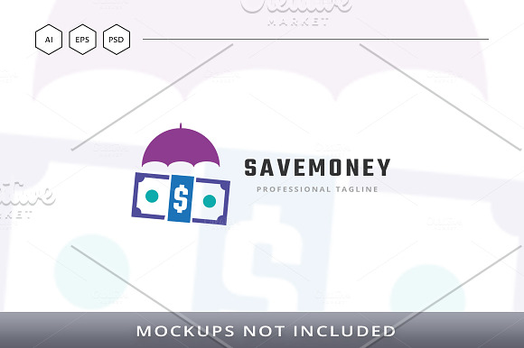 Save Money Logo in Logo Templates - product preview 4
