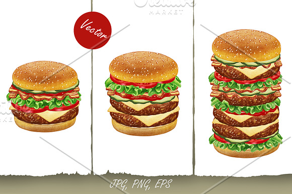Make Your Perfect Burger! in Illustrations - product preview 2