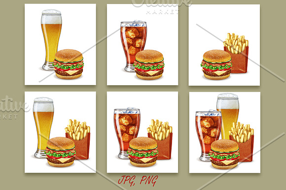 Make Your Perfect Burger! in Illustrations - product preview 4