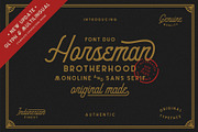 Horseman Font Duo (NEW UPDATE GLYPH)