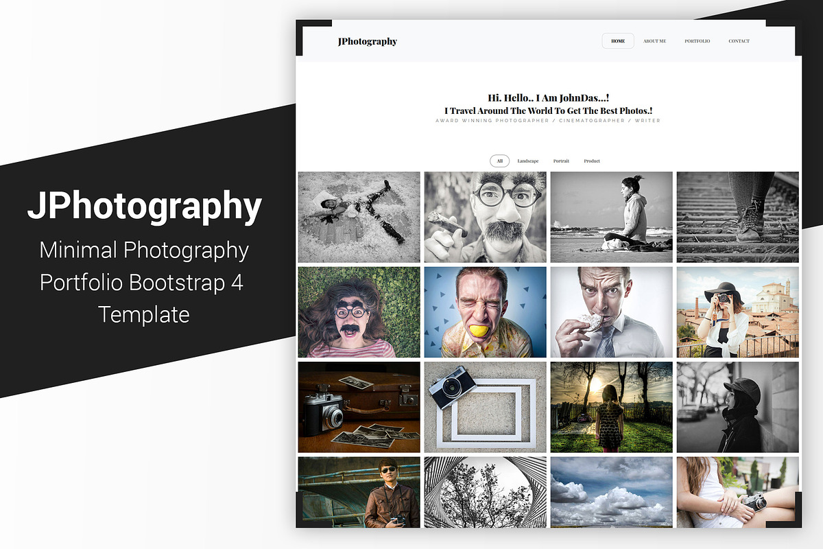 JPhotography - Minimal Photography in Bootstrap Themes - product preview 8