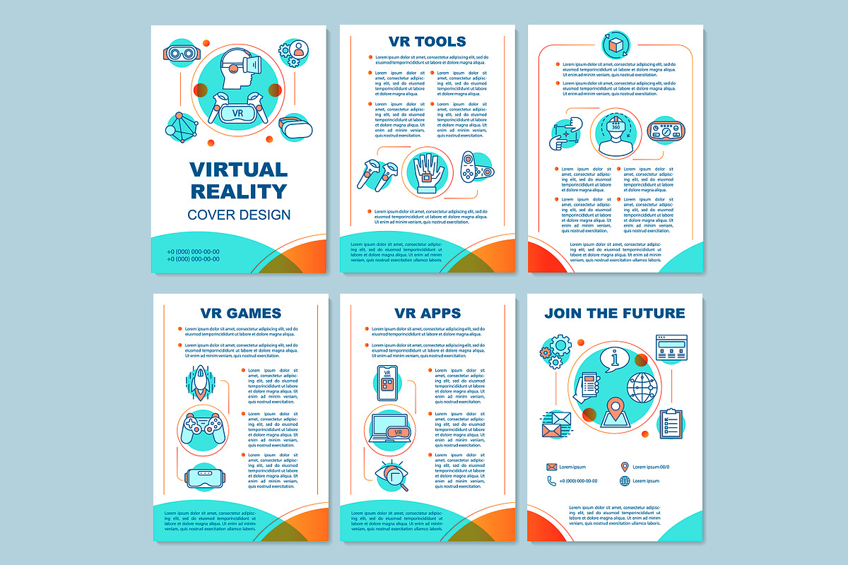 Virtual reality brochure template in Brochure Templates - product preview 8