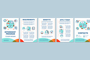Internship program brochure template