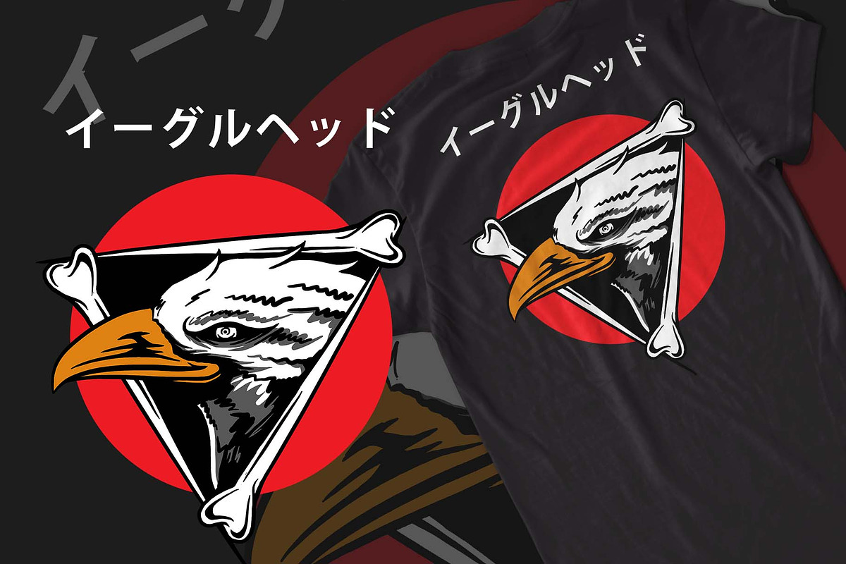 Eagle T-shirt Design in Illustrations - product preview 8