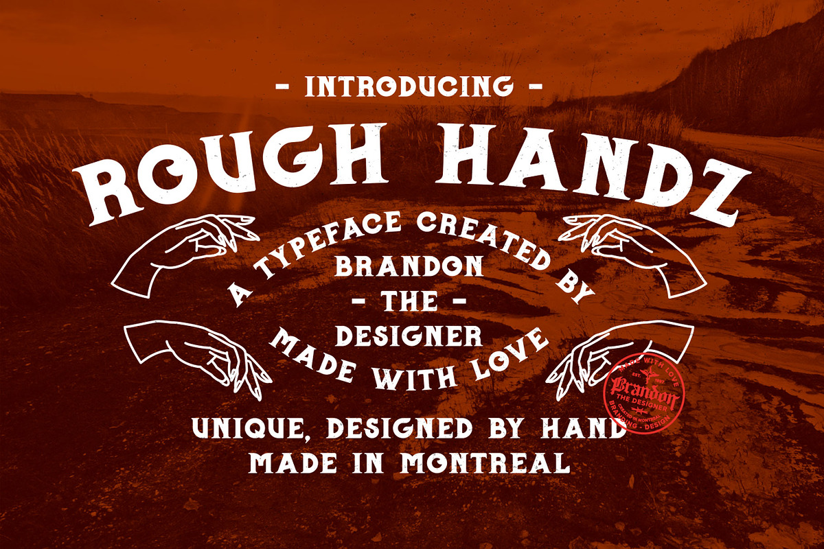 Rough Handz Font in Serif Fonts - product preview 8