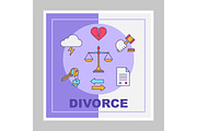 Divorce social media posts mockup