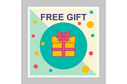 Free gift social media posts mockup