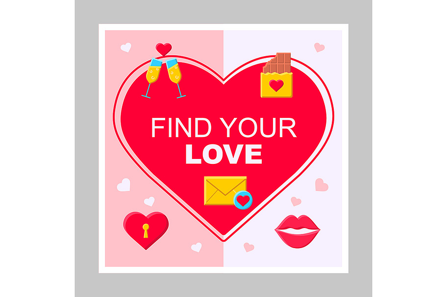 Find your love social media mockup in Social Media Templates - product preview 8