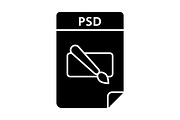 PSD file glyph icon