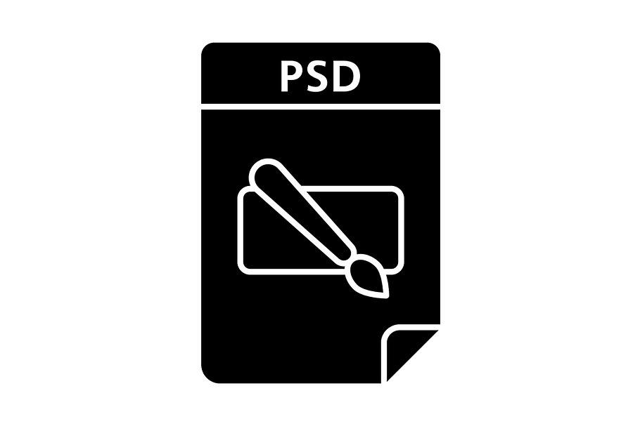 PSD file glyph icon in Icons - product preview 8