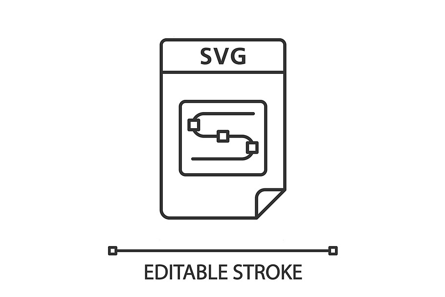 SVG file linear icon