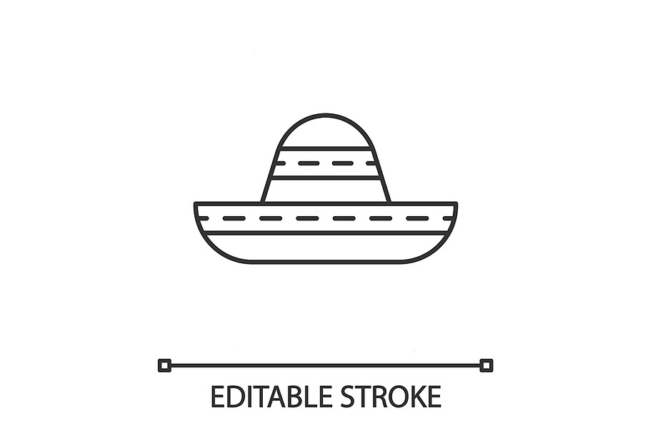 Sombrero linear icon