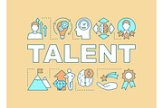 Talent word concepts banner
